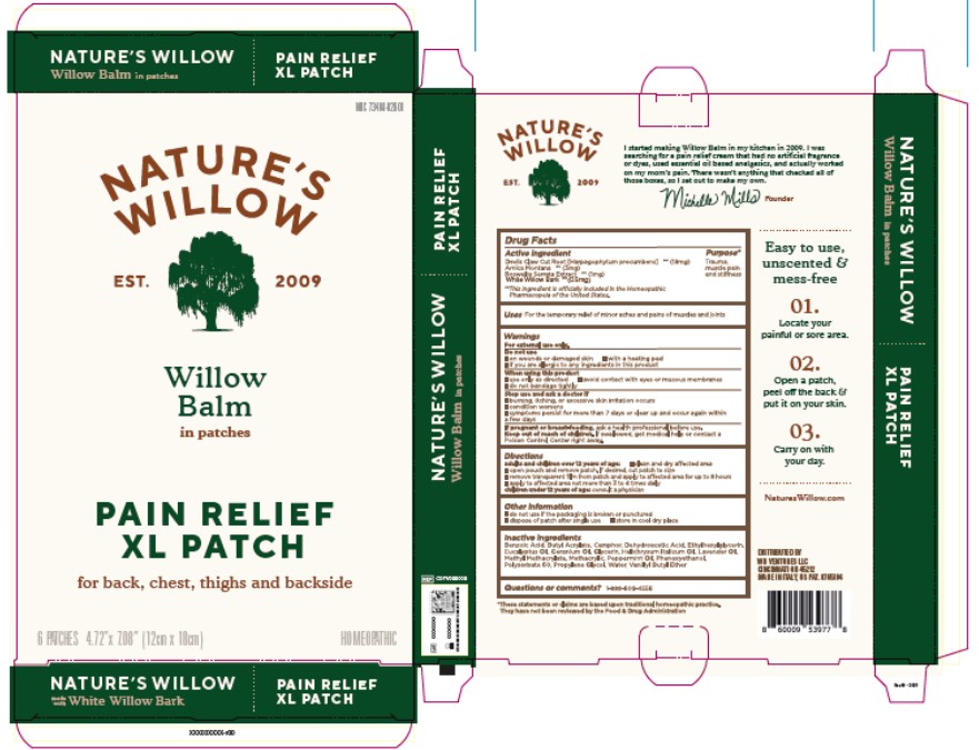 Pill image for natures willow balm pain relief xl patch