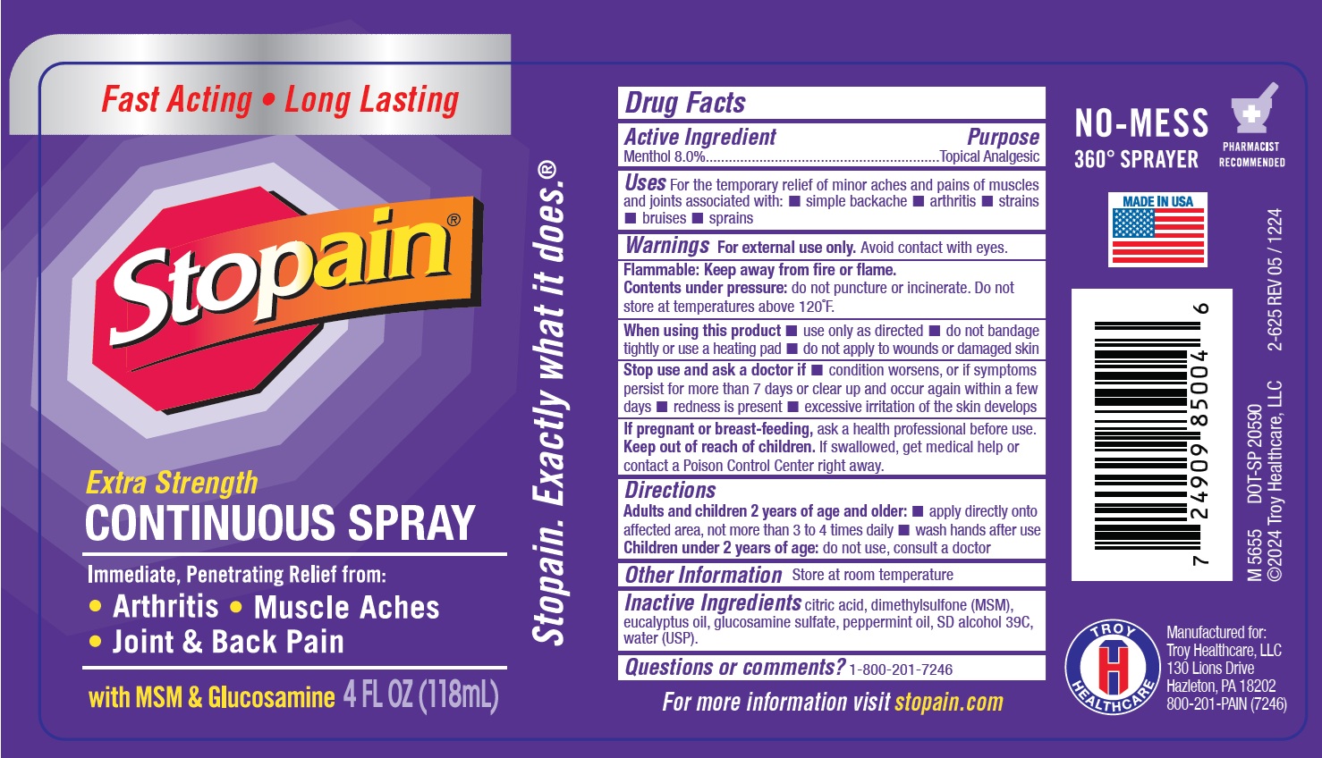 Pill image for stopain extra strength continuous spray