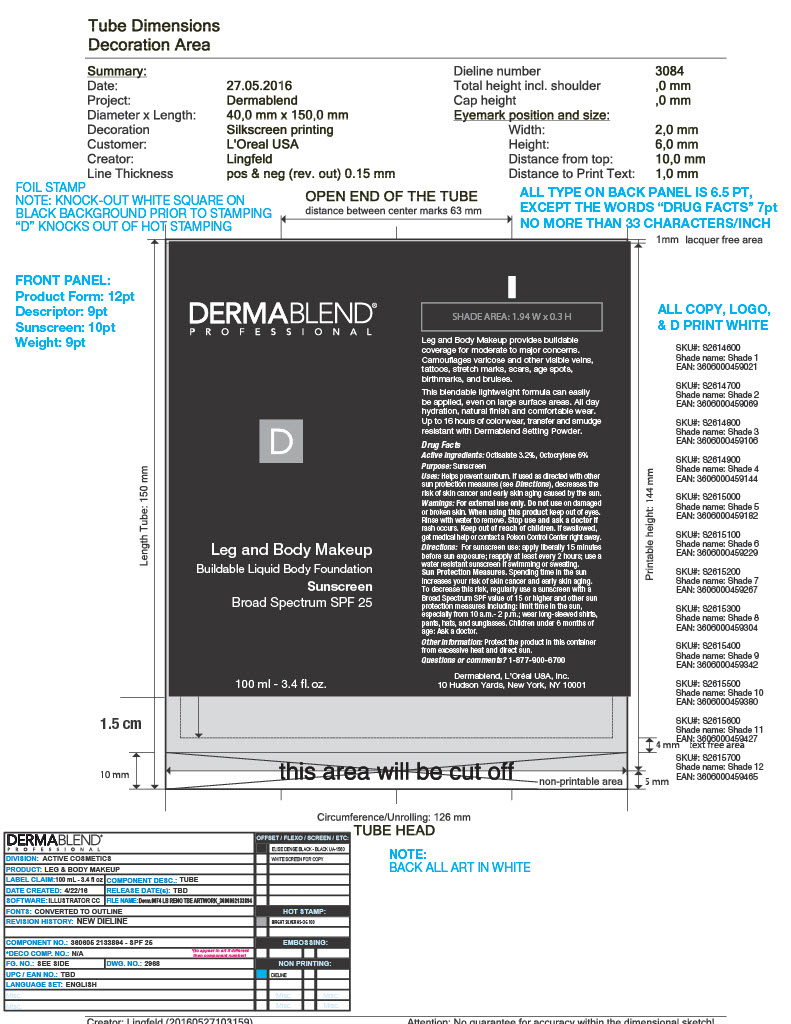 Pill image for Dermablend Leg And Body Makeup Spf25- Light Beige