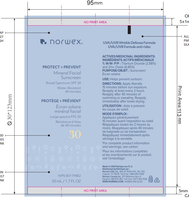 Pill image for Norwex Protect + Prevent Mineral Facial Sunscreen Broad Spectrum Spf30