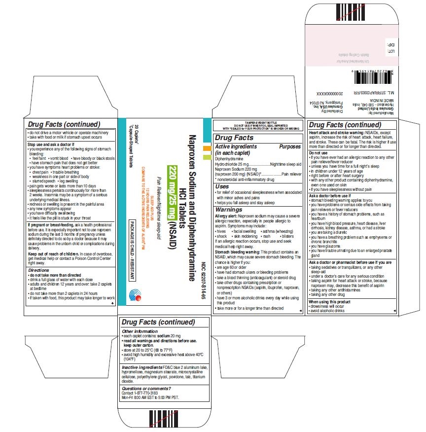 Pill image for Naproxen Sodium And Diphenhydramaine Hcl Tablets