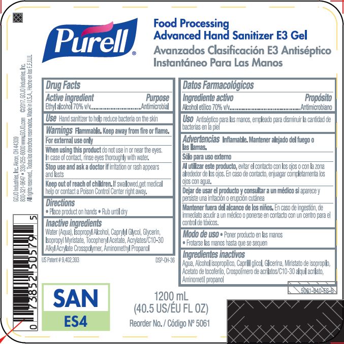 Pill image for Purell Food Processing Advanced Hand Sanitizer E3 Gel