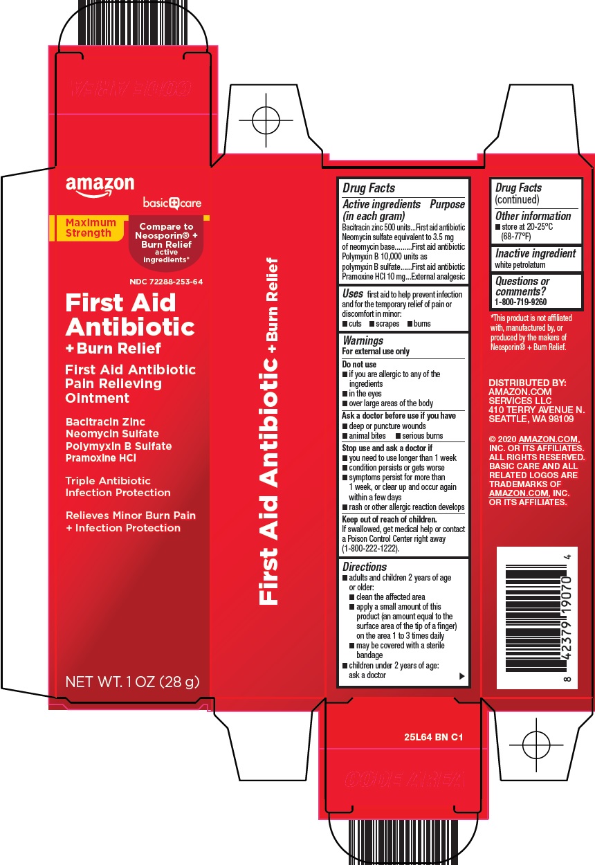 Pill image for Amazon First Aid Antibiotic + Burn Relief Drug Facts