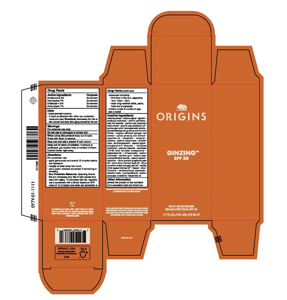 Pill image for Ginzing Spf 30 Daily Moisturizer