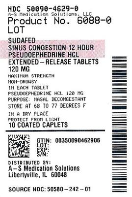 Pill image for sudafed sinus congestion 12 hour
