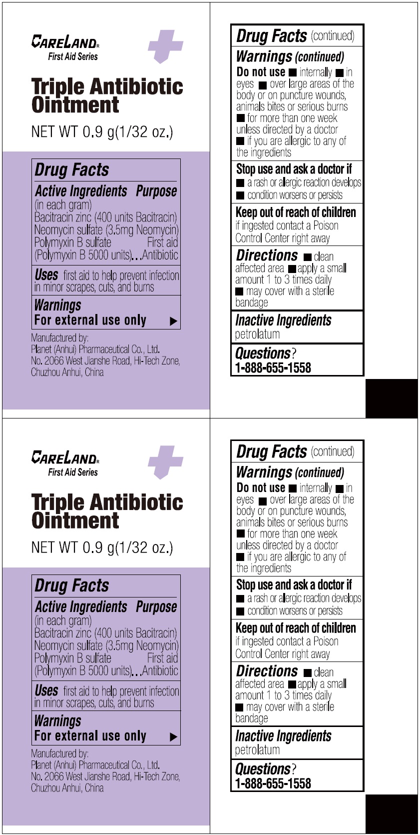 Pill image for Careland Triple Antibiotic Ointment