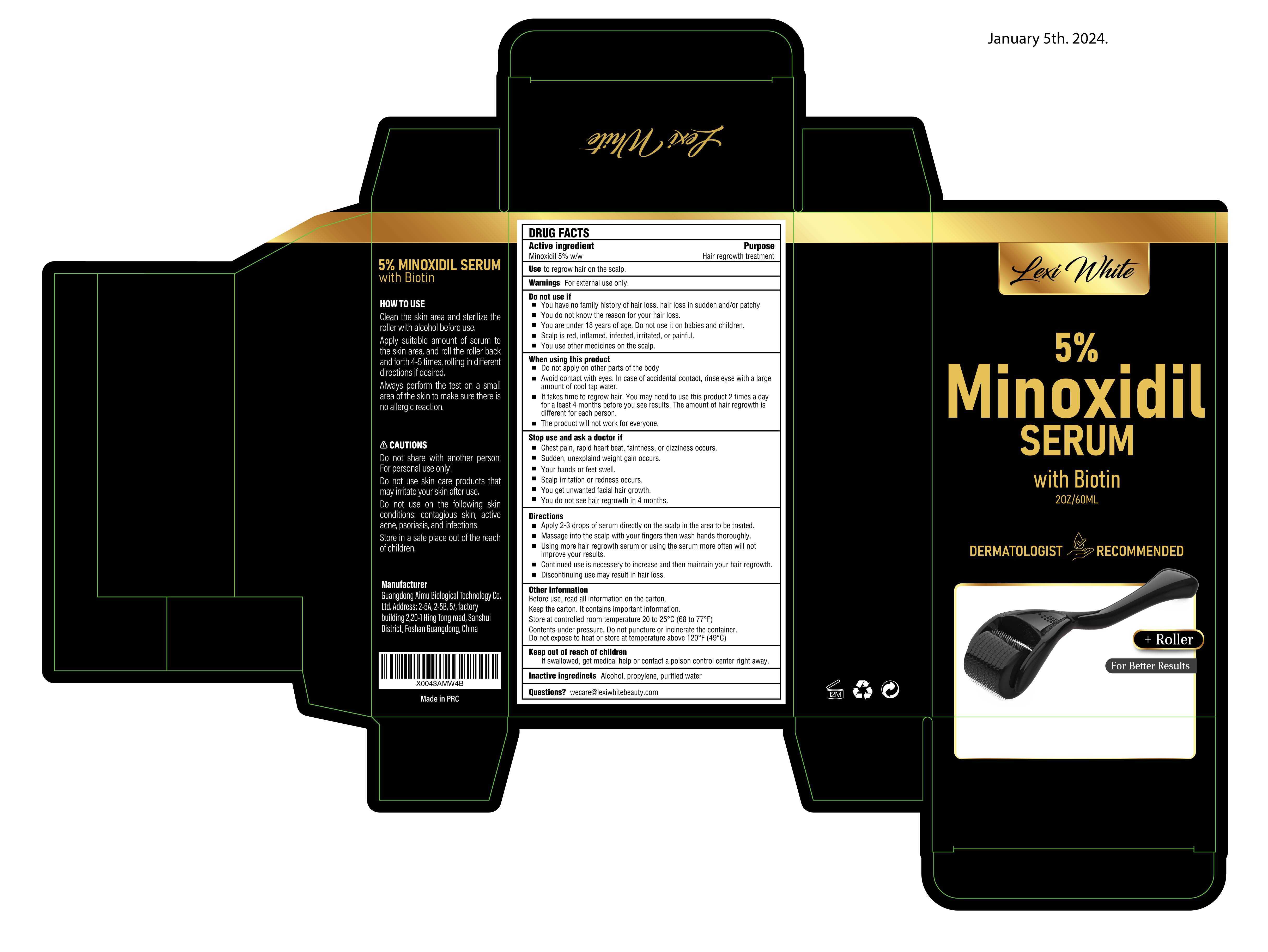 Pill image for Lexi White Beauty 5% Minoxidil Serum