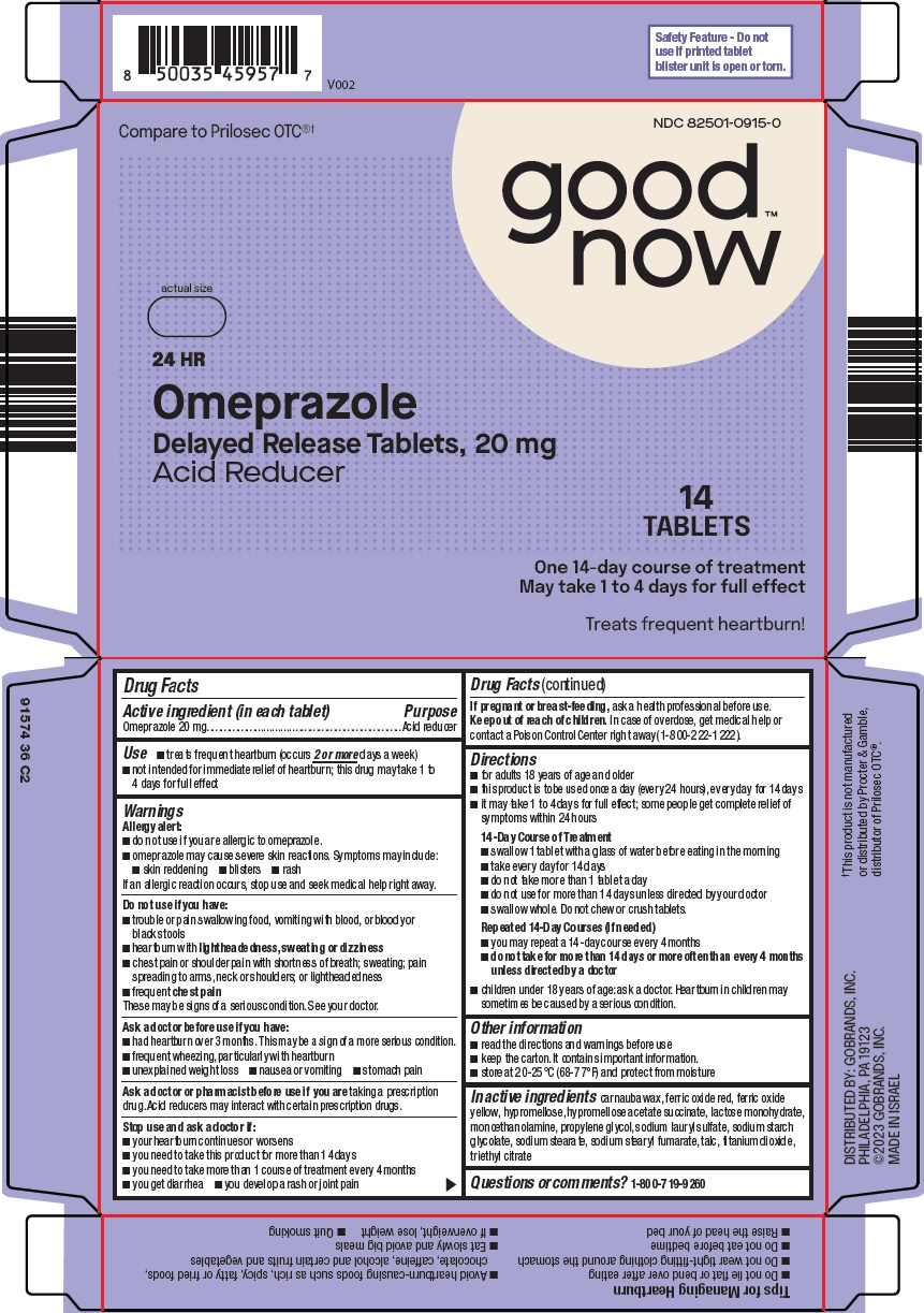 Pill image for Gobrands, Inc. Omeprazole Drug Facts