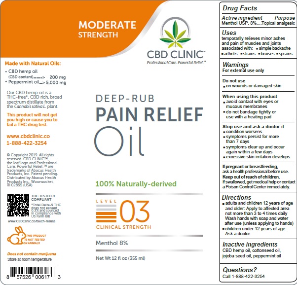 Pill image for Cbd Clinic Deep-rub Pain Relief - Level 3