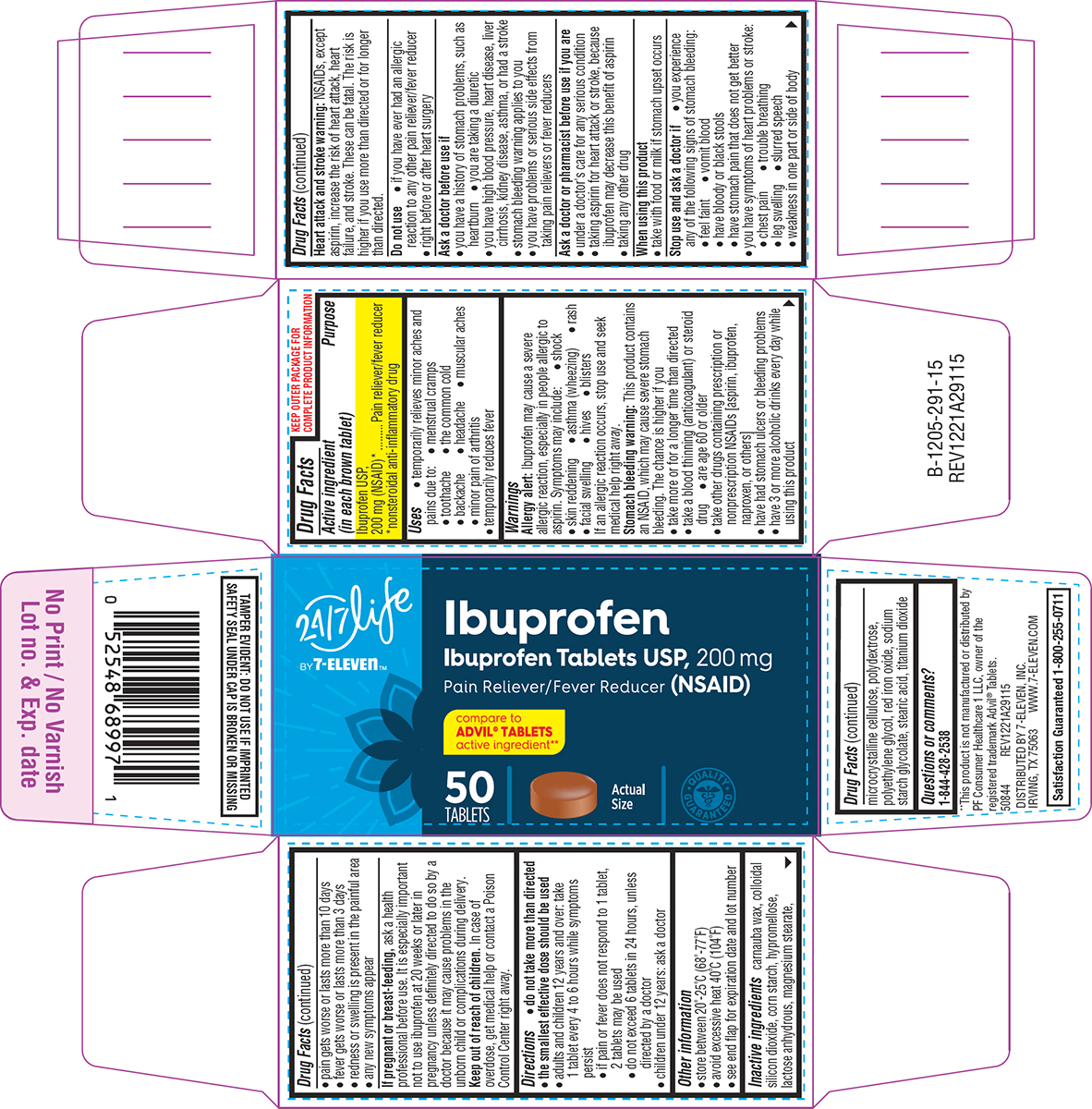 Pill image for Ibuprofen Tablets Usp, 200 Mg