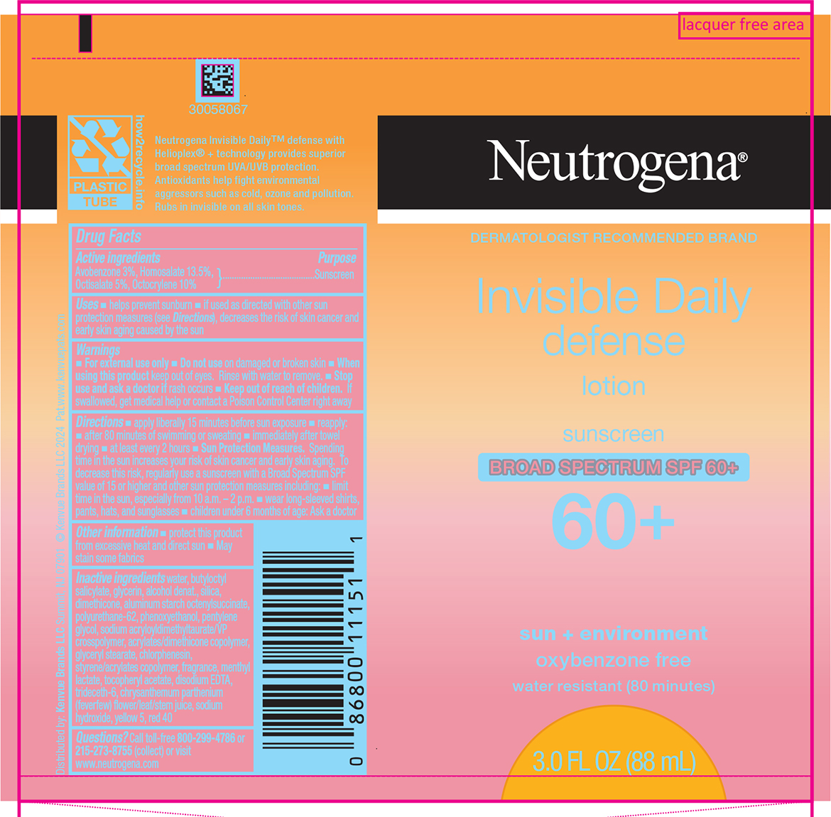 Pill image for neutrogena invisible daily defense lotion broad spectrum spf 60 plus