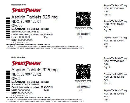 Pill image for Medique @ Home Aspirin