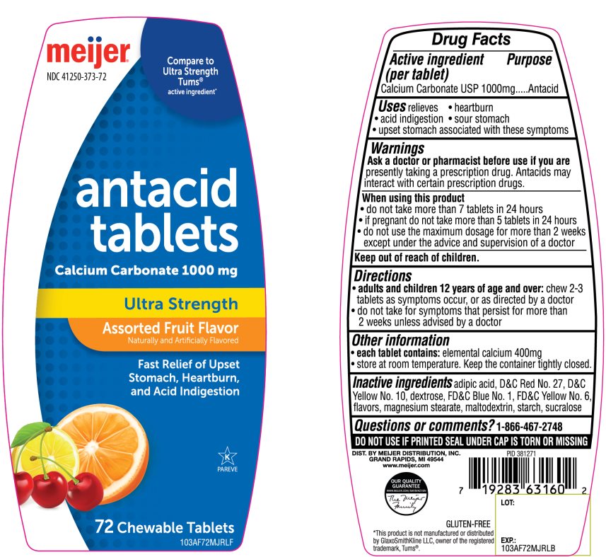 Pill image for Meijer Ultra Strength Antacid Calcium Carbonate Chewable Tablets