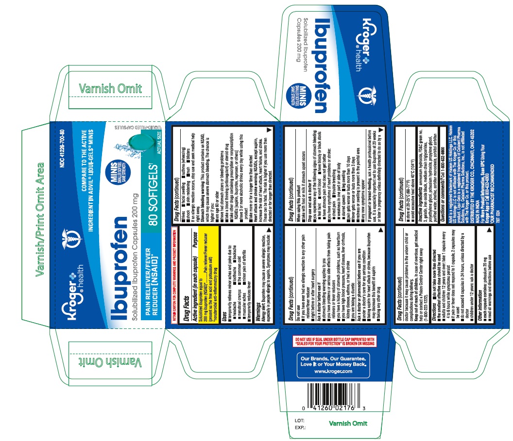 Pill image for Kroger Ibuprofen 200 Mg Capsules Minis