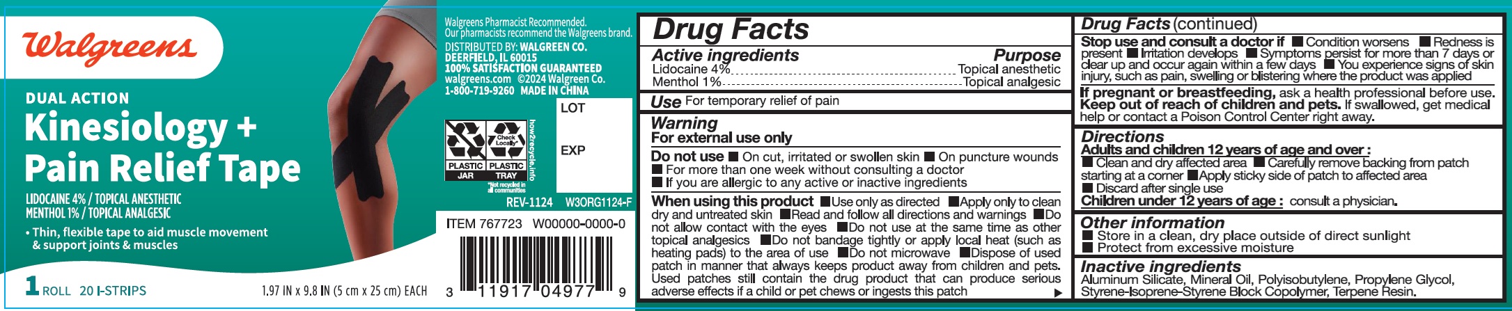 Pill image for Walgreens Kinesiology + Pain Relief Tape