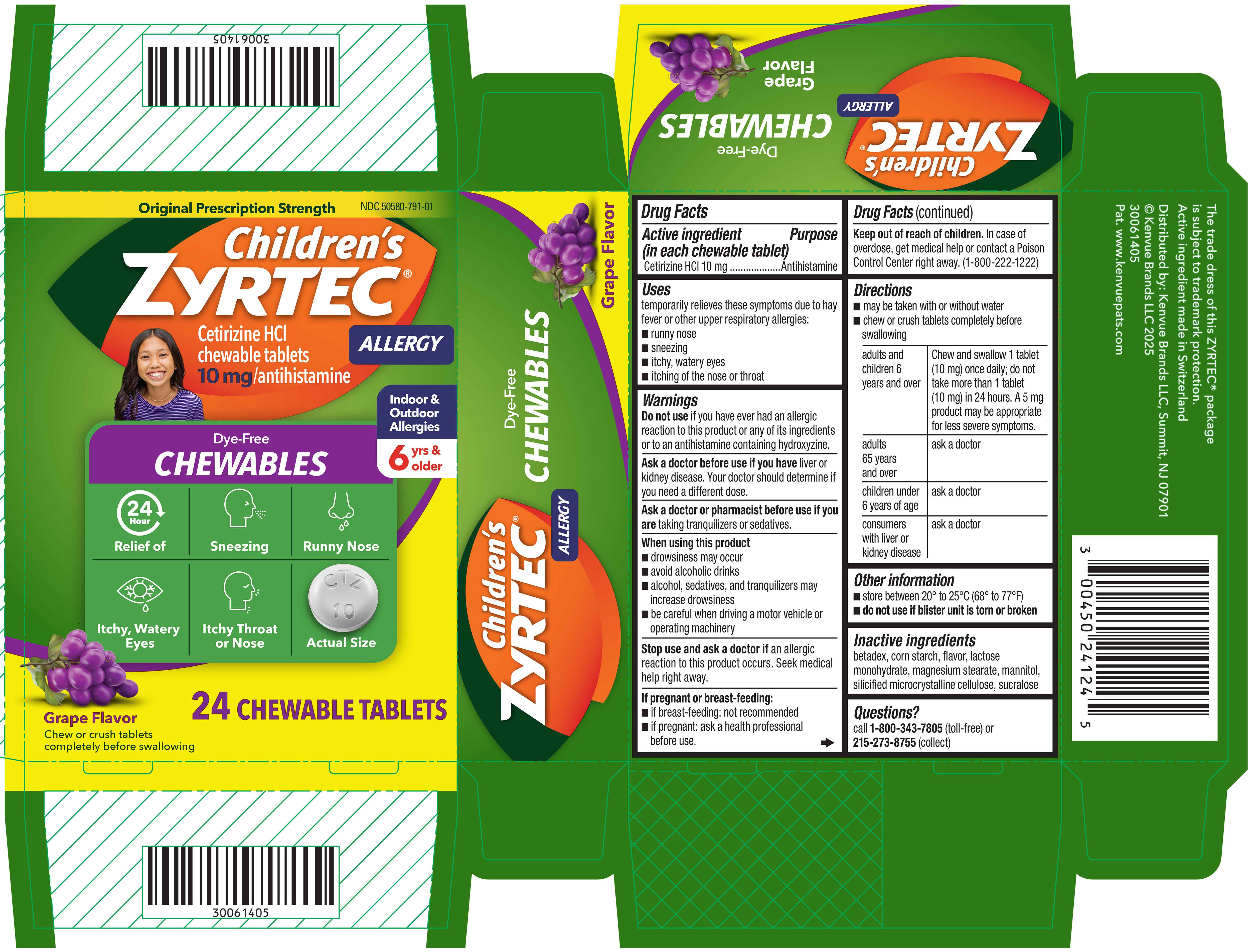 Pill image for Children's Zyrtec Chewable Tablets 10mg