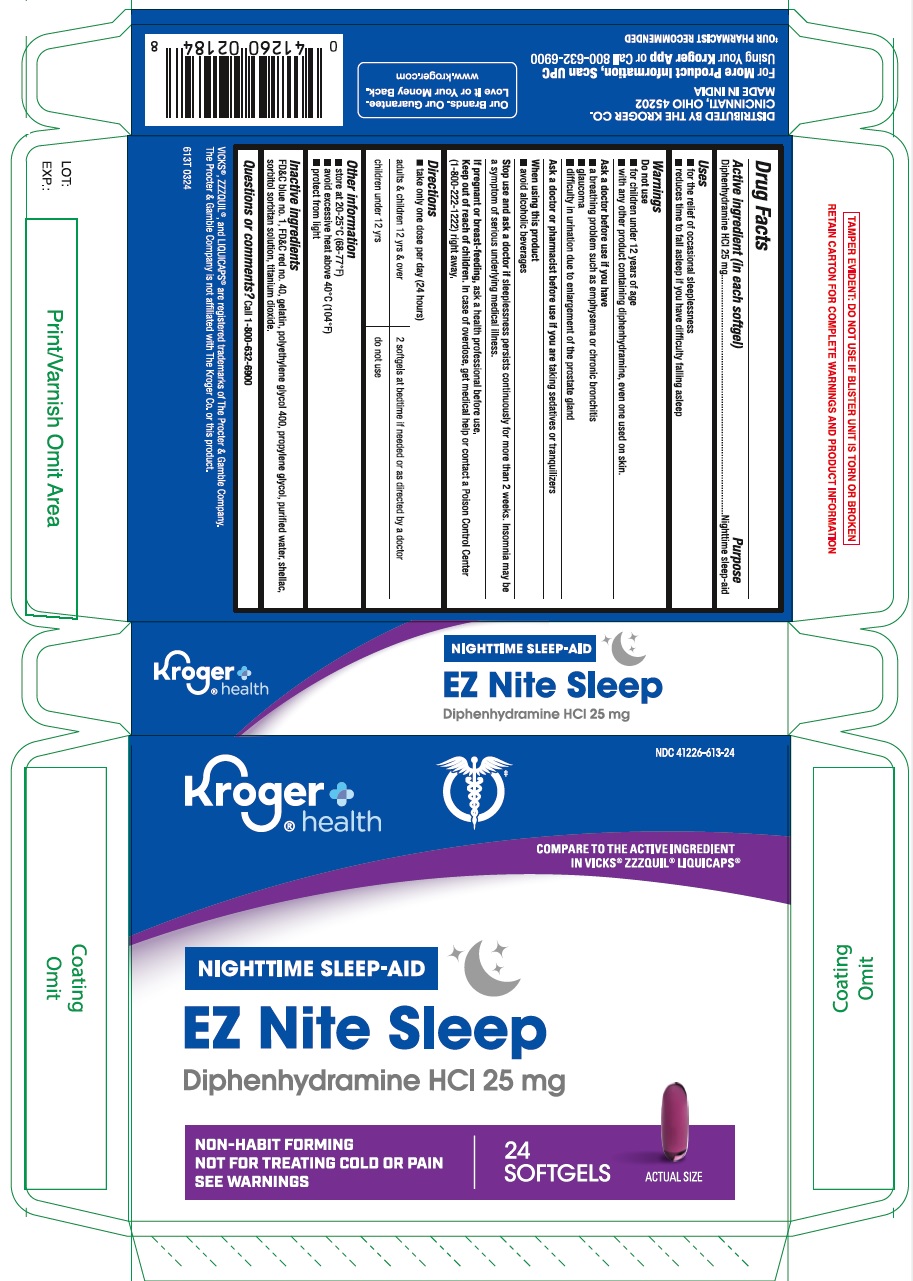 Pill image for Kroger Diphenhydramine Hydrochloride 25 Mg Softgels