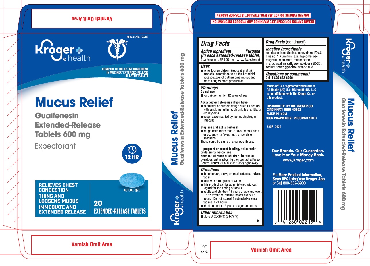 Pill image for Kroger Guaifenesin Extended Release Tablets 600 Mg
