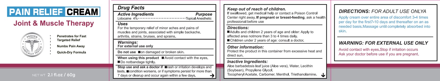 Pill image for Pain Relief Cream