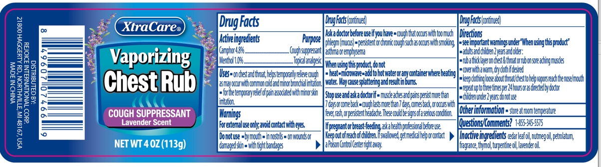 Pill image for Vaporizing Chest Rub Lavender 4oz