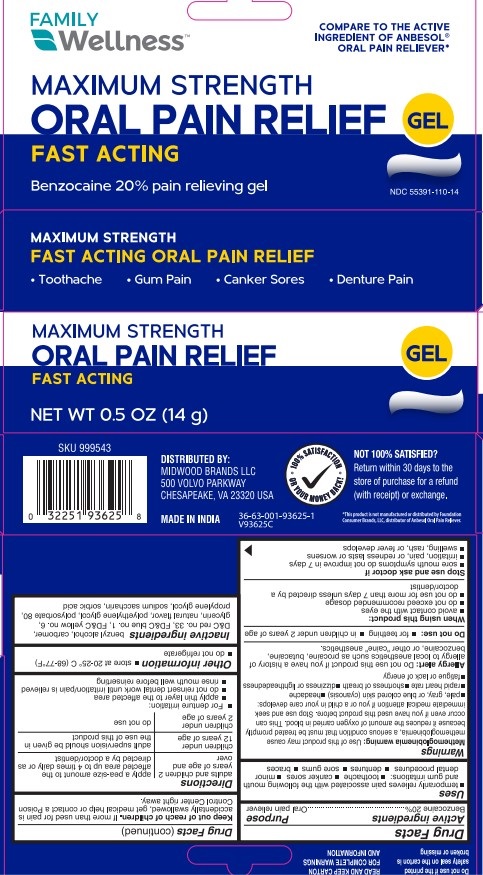 Pill image for Benzocaine 20% Pain Relieving Gel