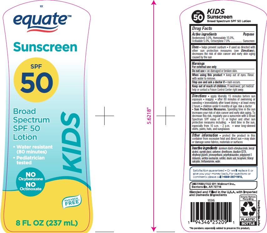 Pill image for Equate Kids Sunscreen Broad Spectrum Spf 50 Lotion