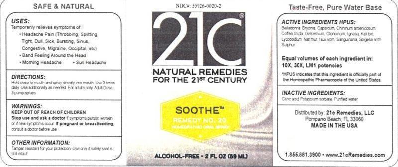Pill image for  soothe Remedy No. 20