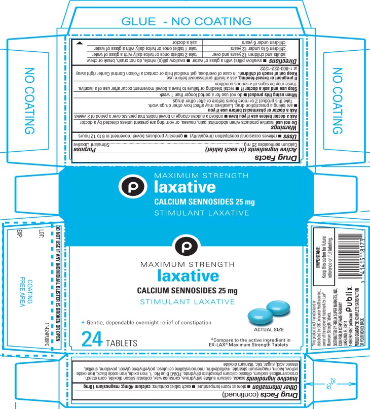 Pill image for Publix Maximum Laxative 24 Tablets