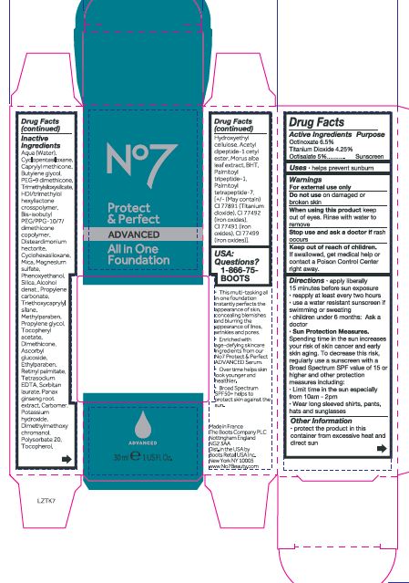 Pill image for No7 Protect And Perfect Advanced All In One Foundation Spf 50 Warm Ivory