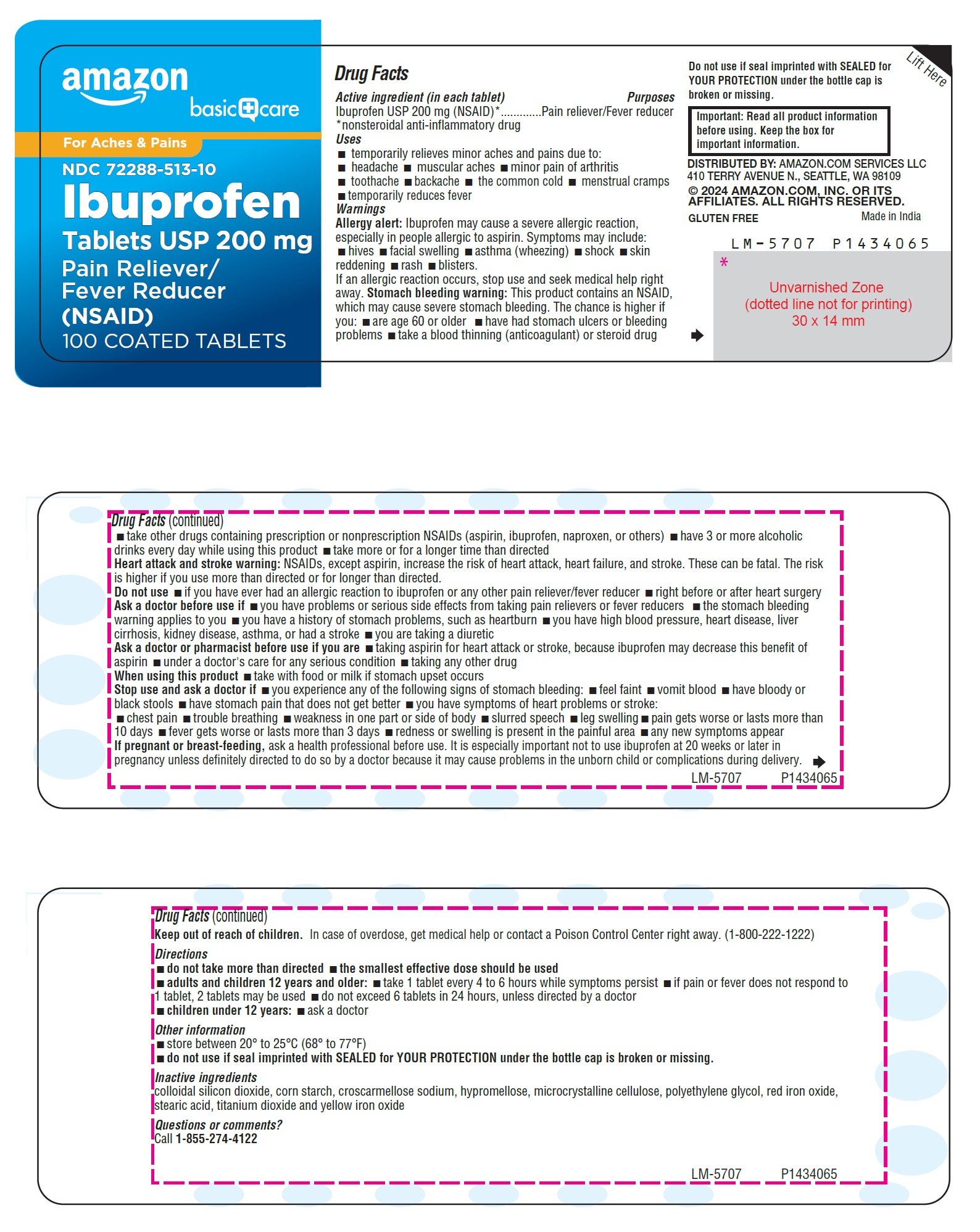 Pill image for Ibuprofen Tablets