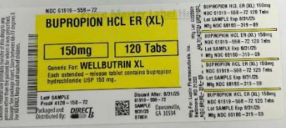 Pill image for Bupropion Hcl Er (xl)