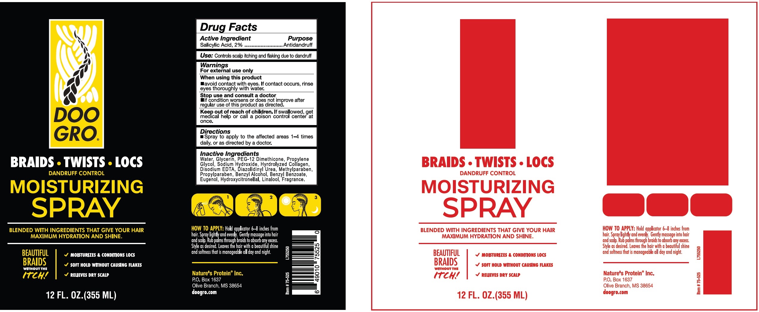 Pill image for Doo Gro Braids Twists Locs Dandruff Control Moisturizing Spray