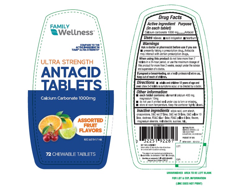 Pill image for Family Wellness Ultra Strength Assorted Fruit Antacid - 171