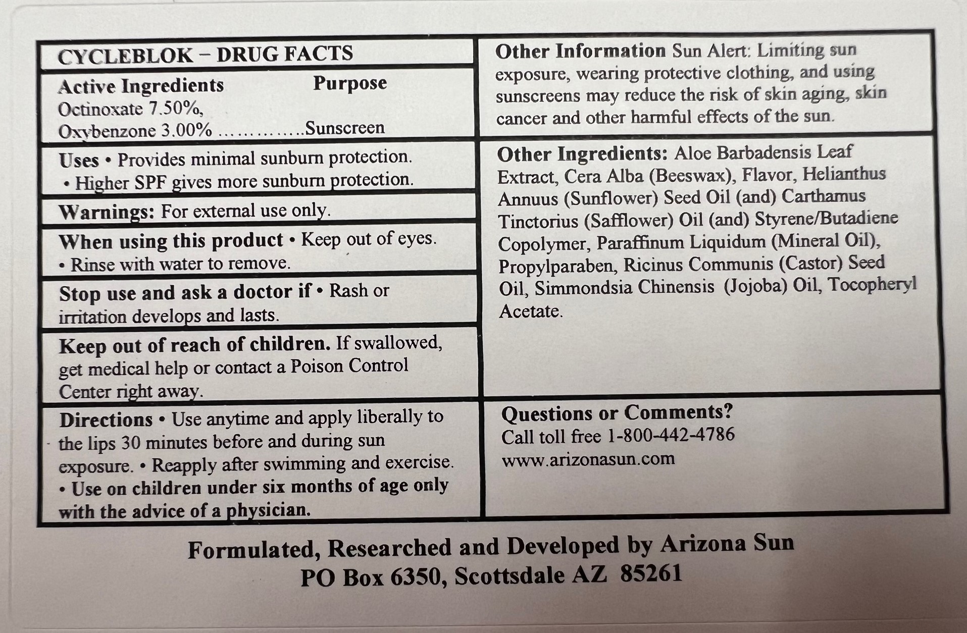 Pill image for Cycleblok Lipbalm Box