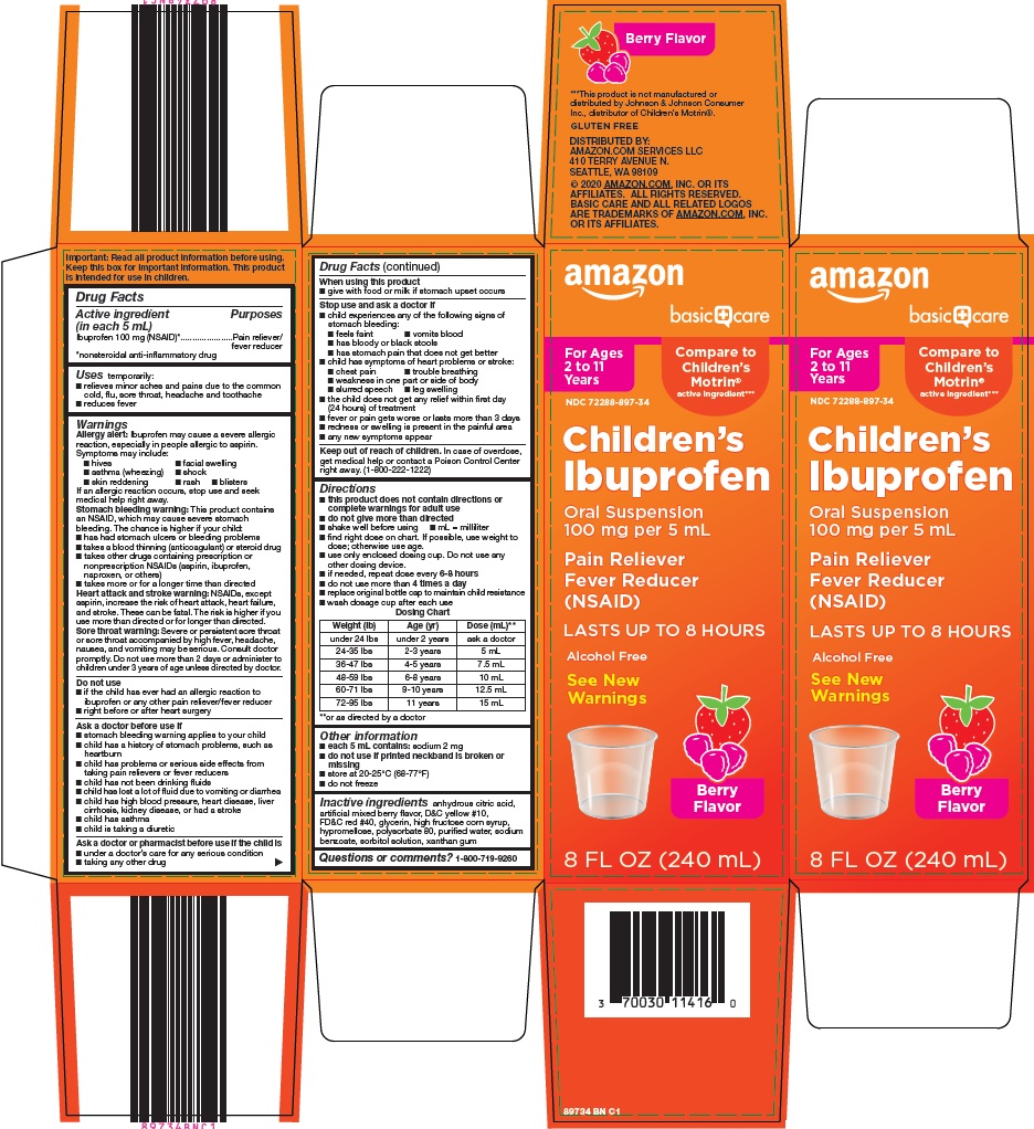 Pill image for Amazon Children’s Ibuprofen Drug Facts