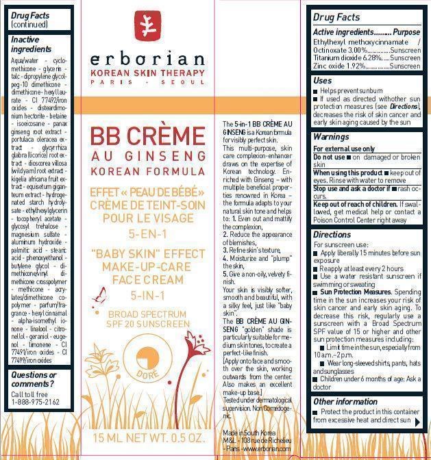 Pill image for Erborian - Bb Creme Au Ginseng Dore Spf 20