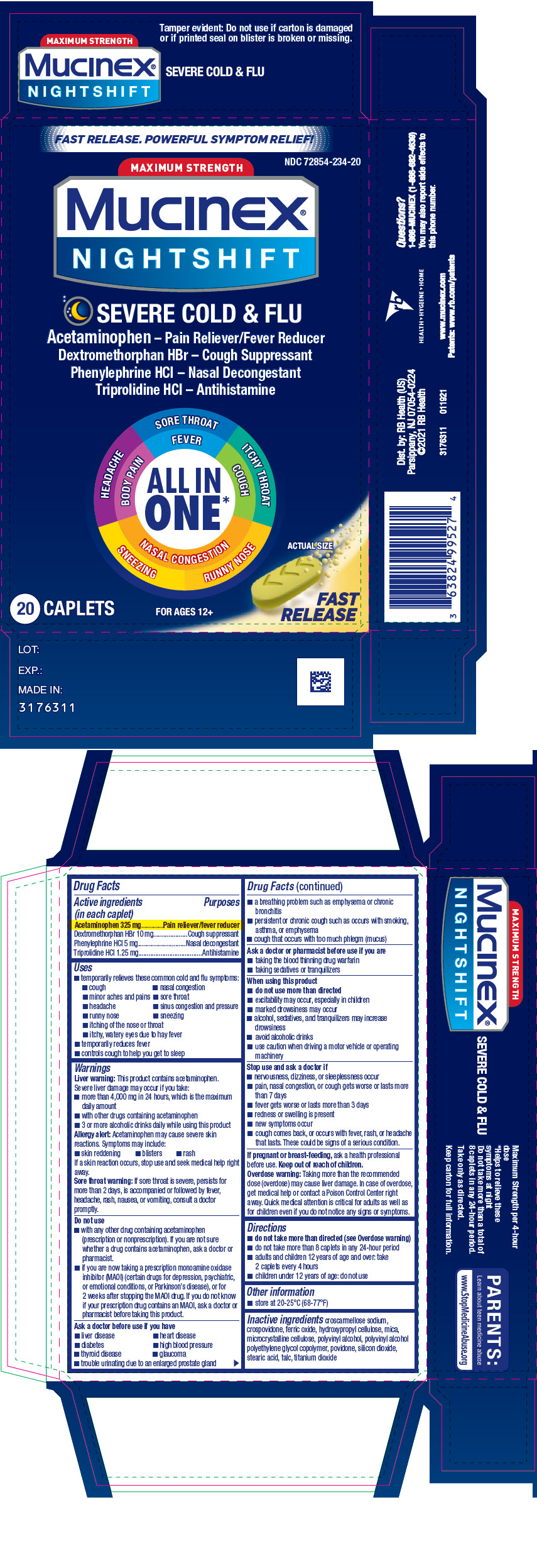 Pill image for Mucinex® Nightshift Severe Cold & Flu