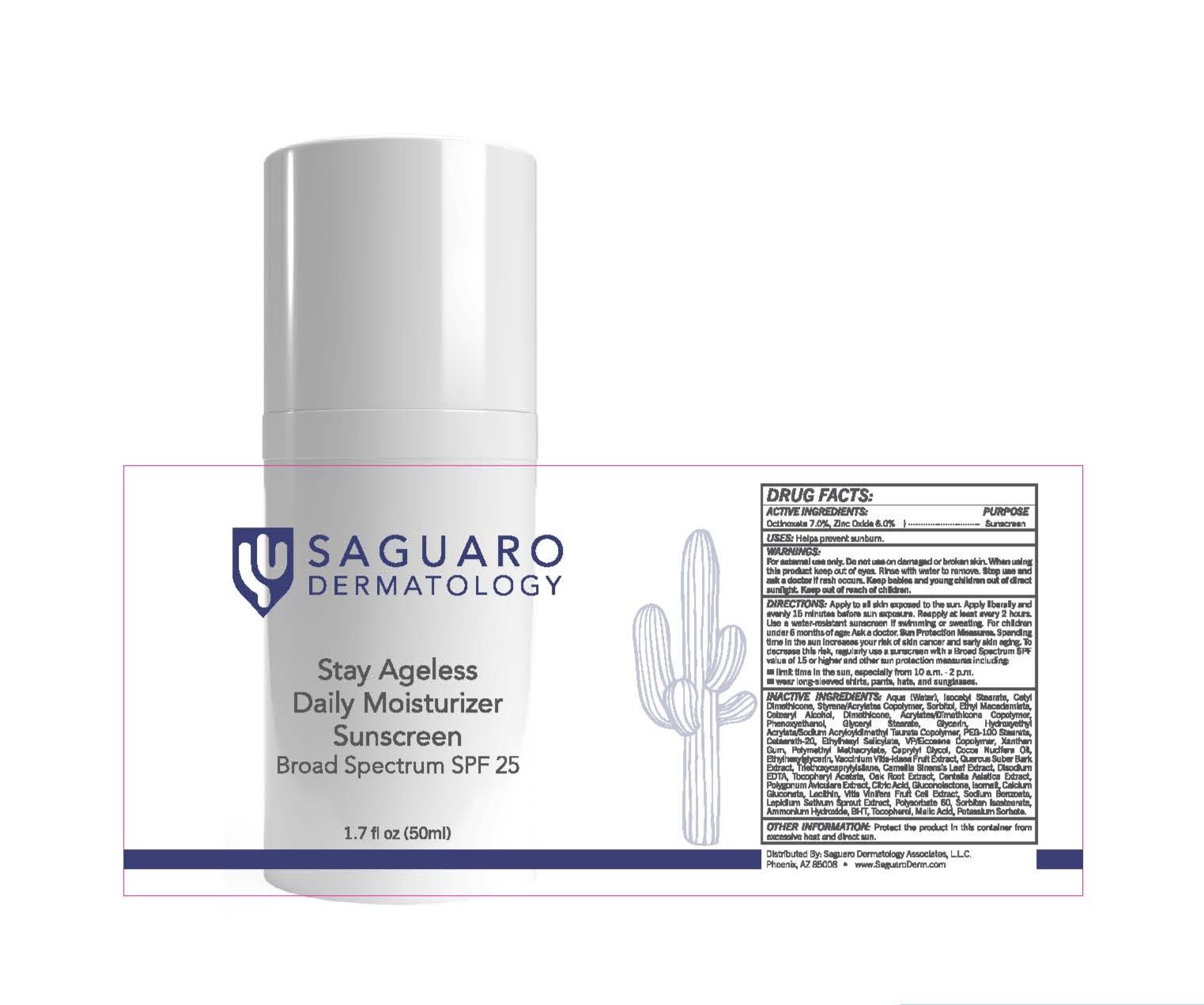 Pill image for Stay Ageless Daily Moisturizer Sunscreen Broad Spectrum Spf 25