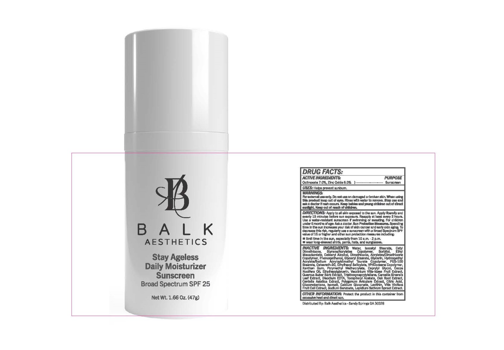 Pill image for Stay Ageless Daily Moisturizer Sunscreen Broad Spectrum Spf 25