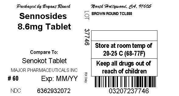 Pill image for sennosides 8.6 mg