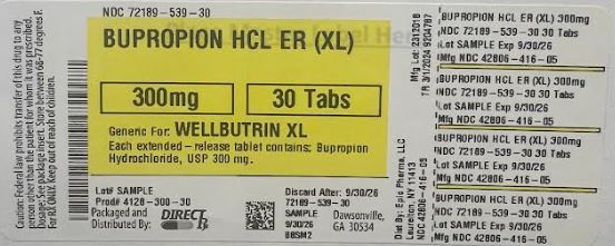 Pill image for Bupropion Hcl Er (xl)