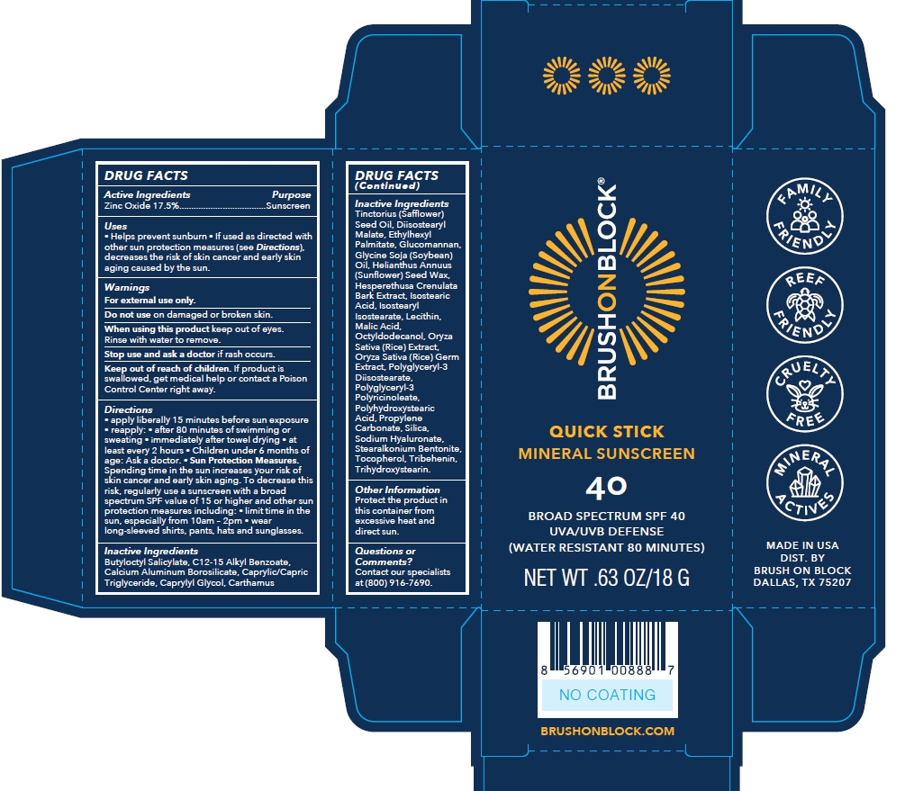 Pill image for Brush On Block Quick Stick Spf 40 Mineral Stick