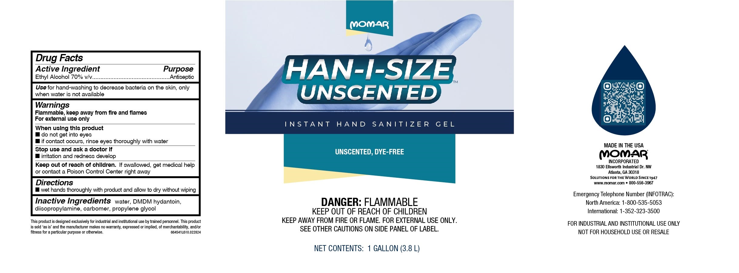 Pill image for Han-i-size Unscented 6645 Drug Facts And Label