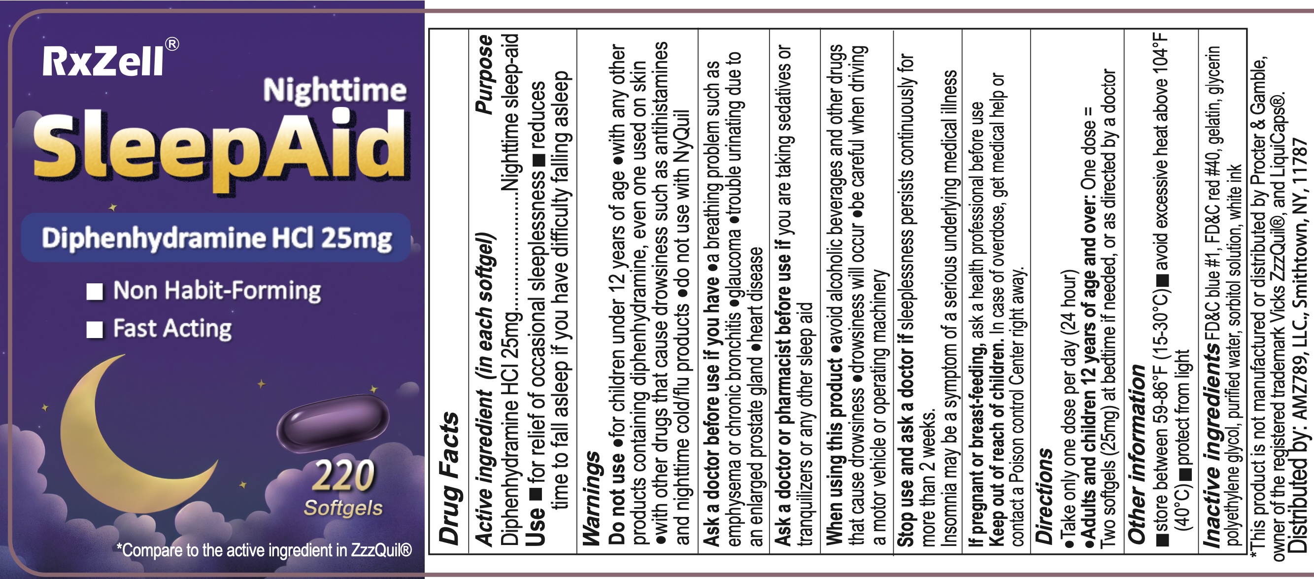 Pill image for Diphenhydramine Hcl 25mg