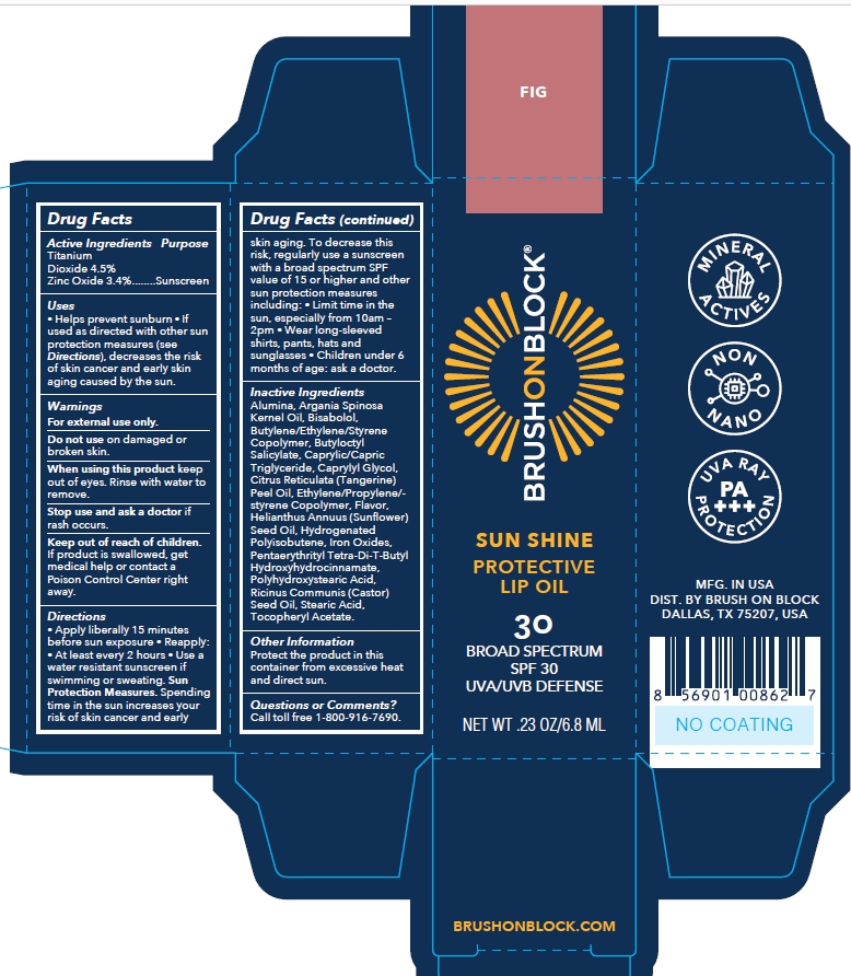 Pill image for Brush On Block Sun Shine Spf 30 Protective Lip Oil Fig