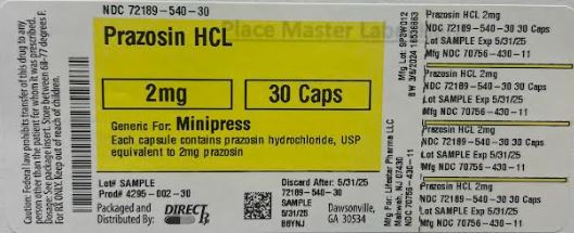 Pill image for Prazosin Hcl