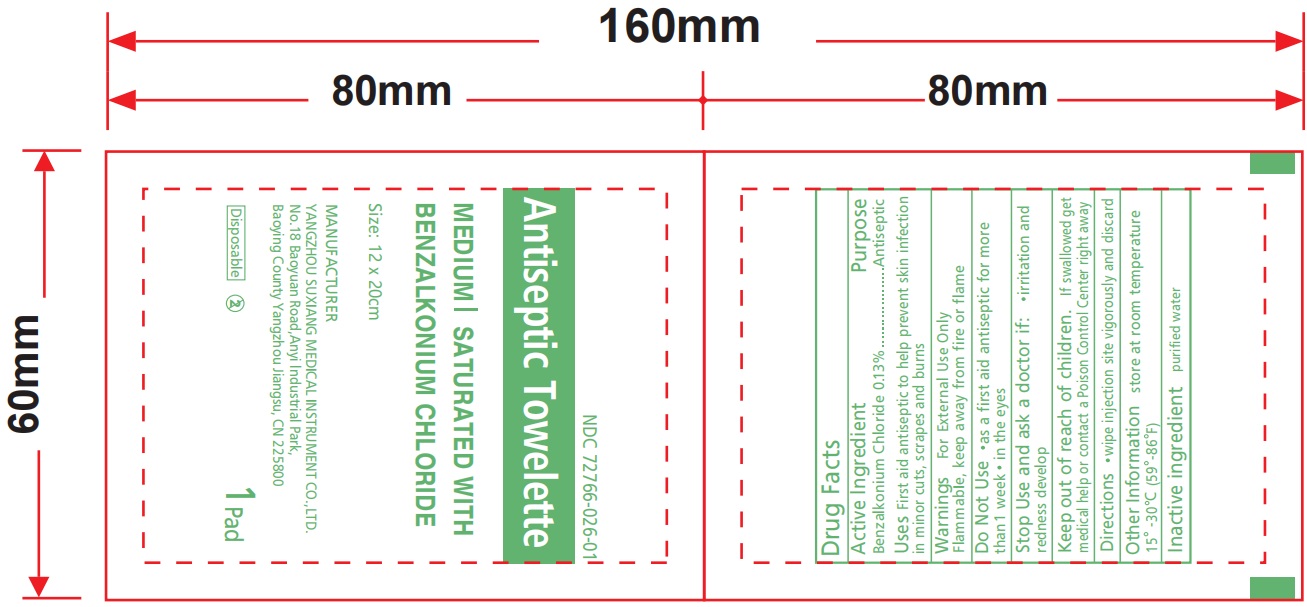 Pill image for Benzalkonium Chloride Towelette