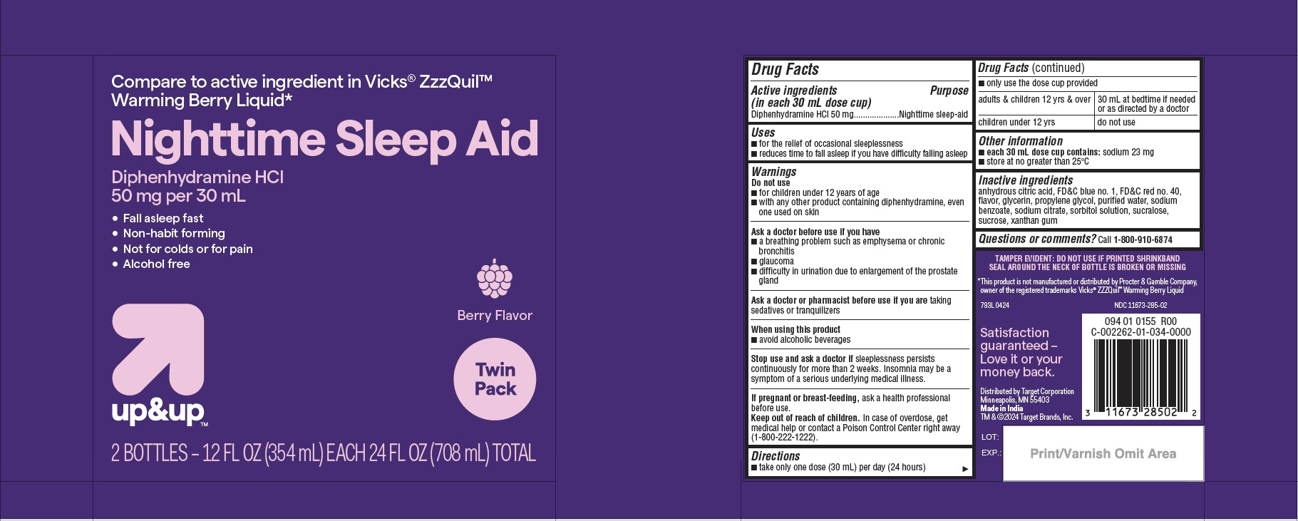 Pill image for Target Diphenhydramine Hydrochloride 50 Mg Liquid