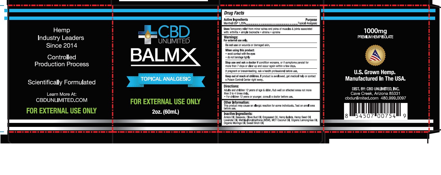 Pill image for Cbd Unlimited Balmx Topical Analgesic