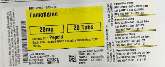 Pill image for Famotidine